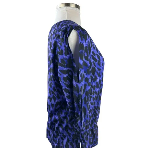 ✨2/$20 *Flawed Lane Bryant Sequin Leopard Print Cold Shoulder Plus Size 14/16 1X - Picture 7 of 16